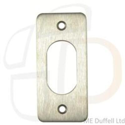 Souber UE2/2H Small Screw On Oval Escutcheon  - Satin Stainless Steel (SSS)