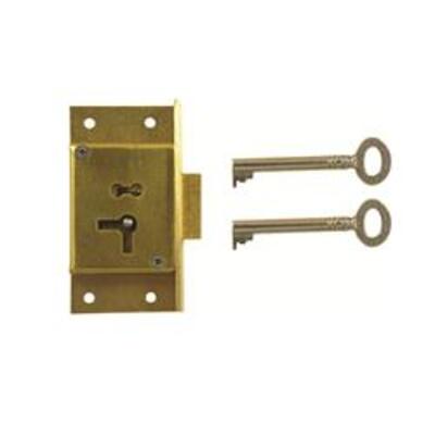 D7 2 LEVER CUT CUPBOARD LOCK  - Left hand