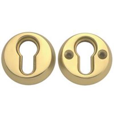 Union 53045 Euro 2D2 Escutcheons  - Brass (PB)