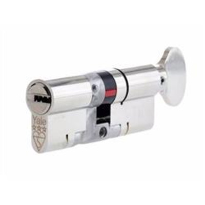 Yale Platinum BS TS007 3 Star Euro Thumb Turn profile Cylinder - T55/40 Brass