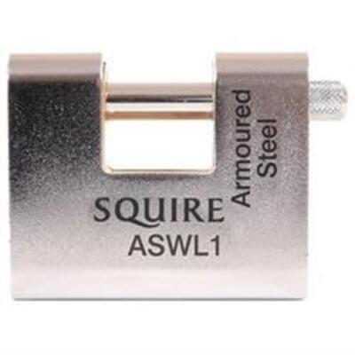 Squire ASWL Armoured Shutter Padlocks  - 80mm Shutter Padlock