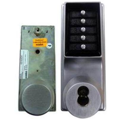 Kaba Simplex/Unican 1021 Series Mortice Latch Digital Lock with Key Override - 1021B-26D-41 Tubular mortice latch version with key override