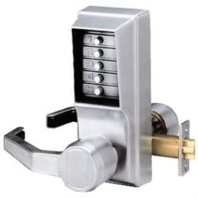 Kaba Simplex/Unican LL1011 Series Mortice Latch Digital Lock with Lever Handles - LL1011-03-41 Tubular mortice latch LH