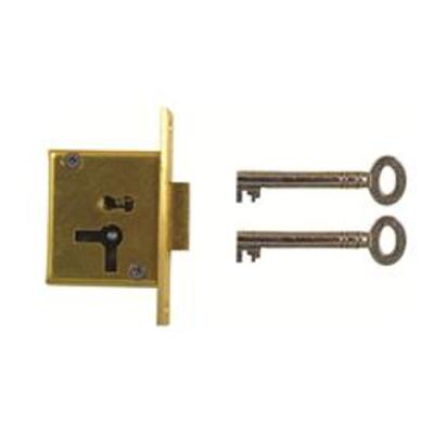 D18 4 LEVER MORTICE CUPBOARD LOCK  - Left hand