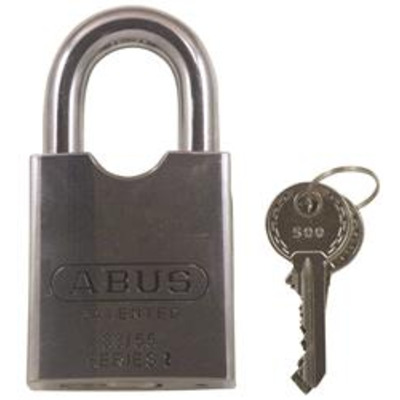 Abus 83/55 Series Rock Standard Shackle Steel Padlocks  - Master Keyed Option