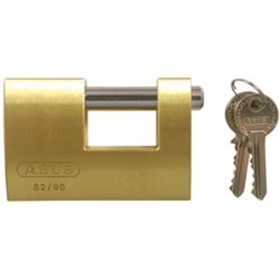 Abus 82 Series Brass Shutter Padlocks  - Key to differ