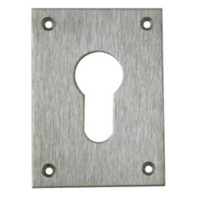 Souber EE1/4 Large Screw On Euro Escutcheon  - Satin Chrome (SC)