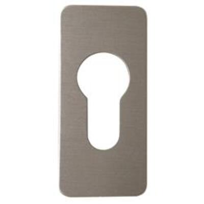 Souber EE2 Small Stick On Euro Escutcheon  - White Gloss (WH)
