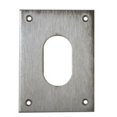 Souber UE1/4H Large Screw On Oval Escutcheon  - Brass (PB)