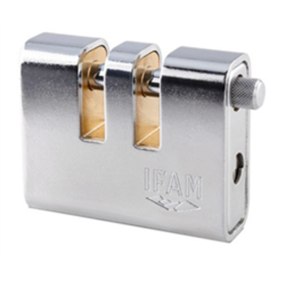 Ifam AP90 CEN4 Two Shackle Armoured Padlock  - 91mm body