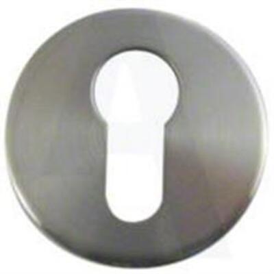 Asec 50mm Euro Escutcheons - Euro escutcheon satin steel