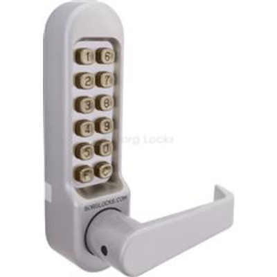 Borg Locks BL5408, Keypad with Flat bar Handle, Adaptor kit and spindles - Satin Stainless