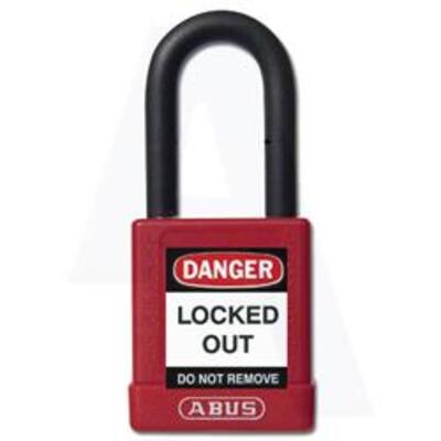Abus 74 Series Lock Out Tag Out Coloured Aluminium Padlock  - Abus L22475 74 Series