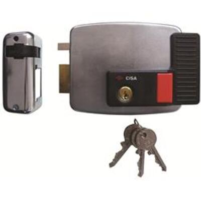 Cisa 11931 Electric Rim Lock With Hold Back for Metal Doors & Gates - Left Hand Open Out