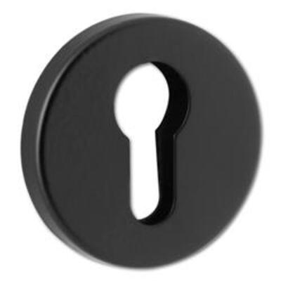 ASEC URBAN Concealed Fixing Euro Escutcheon - Black (Visi)