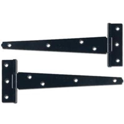 ASEC Light Tee Hinge - Zinc Plated - 250mm (Pair)