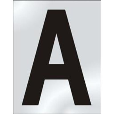 ASEC 75mm Chrome Letters & Numerals - N