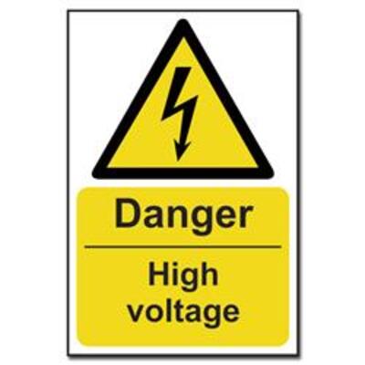 ASEC Danger: High Voltage Sign 200mm x 300mm - 200mm x 300mm