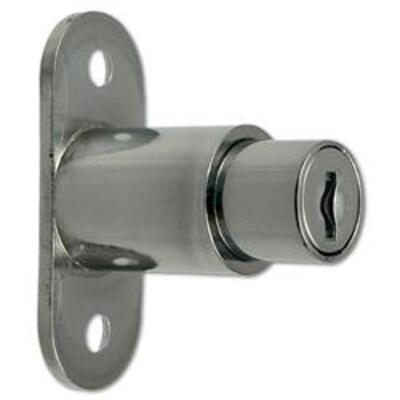 L&F 5862 Sliding Door Lock - 24mm NP KA (0100) Bagged
