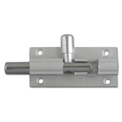 ASEC Aluminium 25mm Wide Straight Barrel Bolt - 76mm Visi