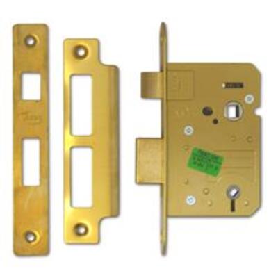 ASEC Mortice Bathroom Lock - 76mm PB Bagged
