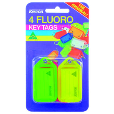 KEVRON ID38 Fluorescent Tags Blister Pack 4 pcs - 4 pcs