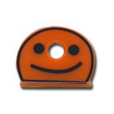ASEC Smiley Face Half Moon Key Caps - Box of 200 - Assorted Colours