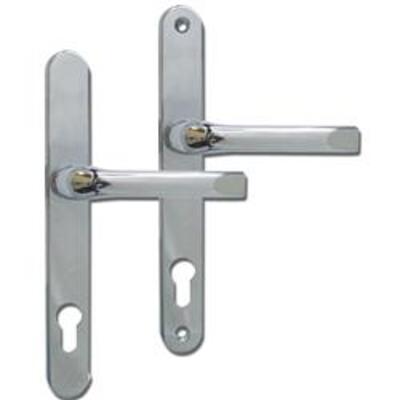 ASEC 92 Lever/Lever UPVC Furniture - 220mm Backplate - Gold