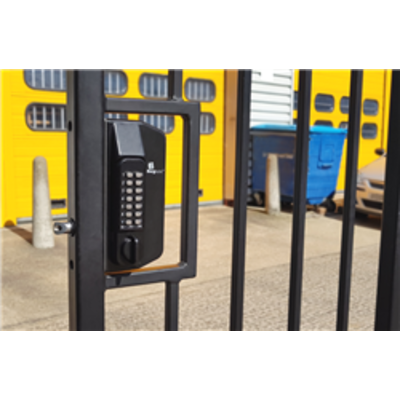 BL3130 Metal Gate Lock, back to back with anti climb knob turn keypads