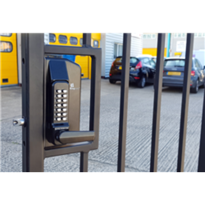 BL3430 ECP Metal Gate Lock with back to back free turning lever ECP keypads
