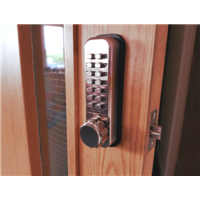 Borg Locks BL2521,Tubular latch & back to back knurled knob keypads - 50mm Tubular Latch