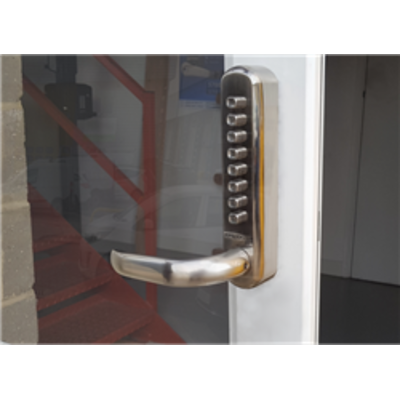 BL6001 FT Flat bar lever handles, Keypad & inside unit, 60mm latch