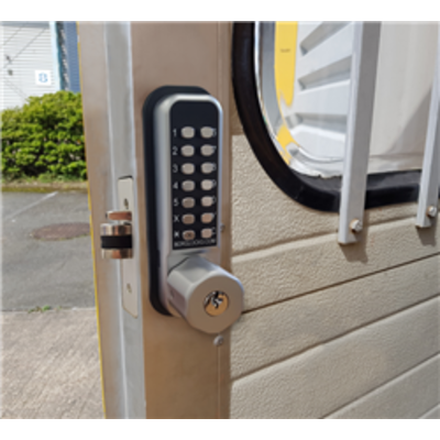 BL2702 ECP, 28mm ali latch, ECP keypad with key override & inside paddle handle with holdback