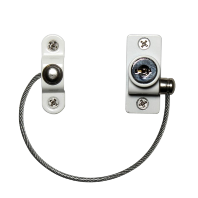 CARDEA Essential 180mm Locking Window Restrictor - White