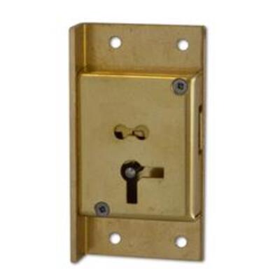 ASEC 61 4 Lever Cut Cupboard Lock - 64mm SB KD RH (Visi)