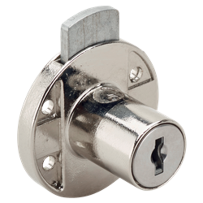 RONIS 18600 Round Drawer Furniture Lock - 22mm NP KD under “SM” MK Series