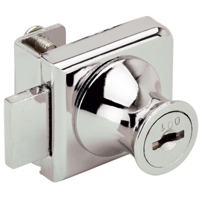 RONIS 31160 Glass Door Bolt Furniture Lock - 19mm CP