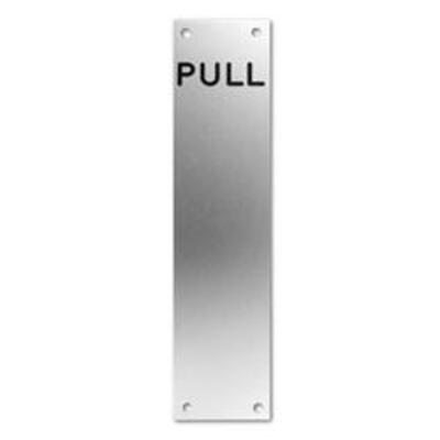 ASEC 75mm Wide Aluminium Pull Finger Plate - AS1605