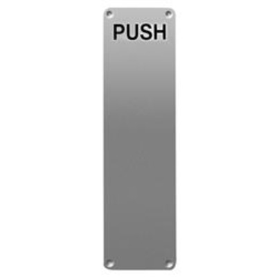 ASEC 75mm Wide Stainless Steel Push Finger Plate - AS4513