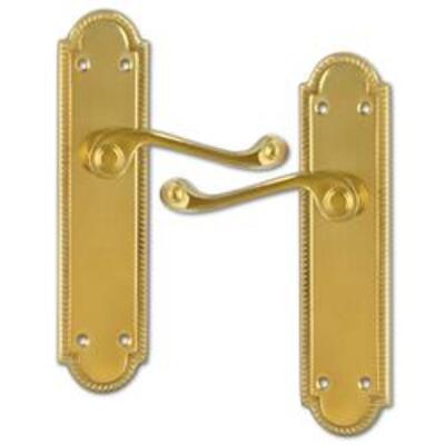 ASEC Georgian Shaped Plate Mounted Lever Furniture - AS3773