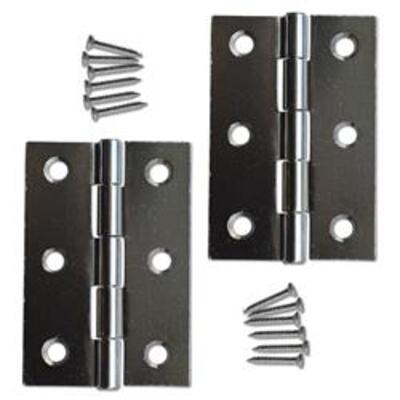 ASEC 75mm Button Tip Butt Hinges - AS11430