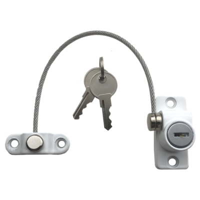 Asec Vital 200mm x 3.5mm Lockable Cable Window Restrictor - VT10243