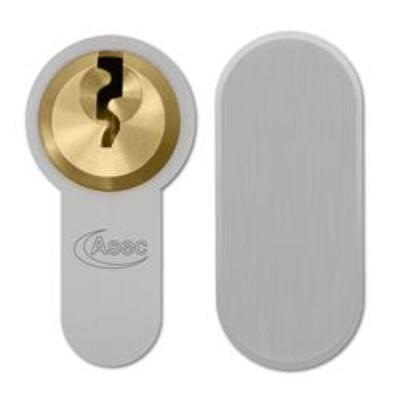ASEC Vital 6 Pin Key & Turn Euro Dual Finish Snap Resistant Cylinder - VT10036