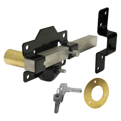 A PERRY Single Locking Long Throw Gate Lock - L27456