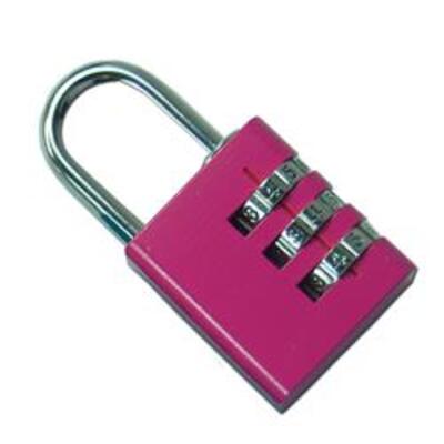 ASEC Coloured Aluminium Open Shackle Combination Padlock - AS10006