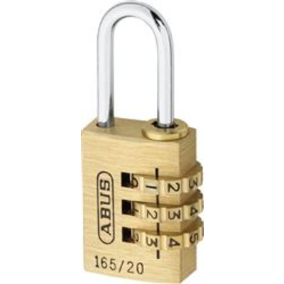 ABUS 165 Series Brass Combination Open Shackle Padlock - L19283