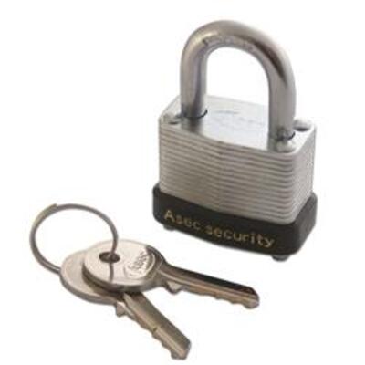 ASEC 787 & 797 Open Shackle Laminated Padlock - AS2543