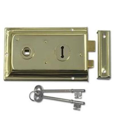 ASEC 1 Lever Double Handed Flanged Rimlock - 150mm