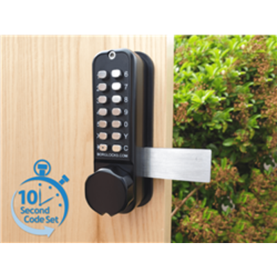 BL2625MG ECP - Back to Back keypads & inside rim-fixed deadbolt - Back to Back