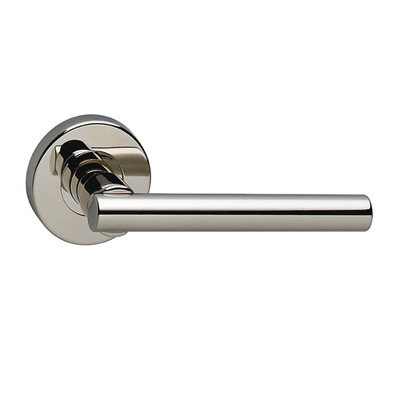 Urfic T-Bar Rose Collection Range Door Handles On Rose, Polished Nickel - 2002-398-04 (sold in pairs) POLISHED NICKEL